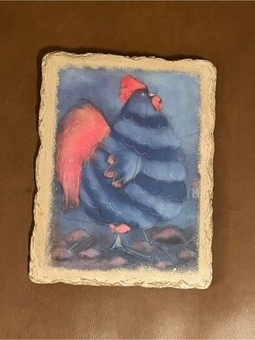 Chicken Watercolor Ceramic Wall Art